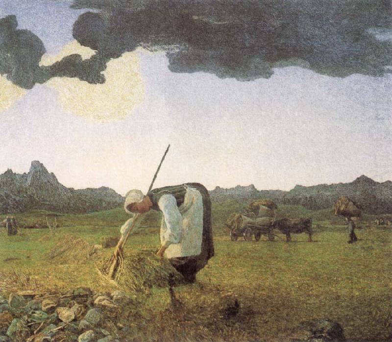 Giovanni Segantini The Hay Harvest china oil painting image